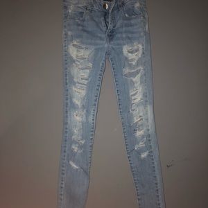 Ripped American eagle jeans